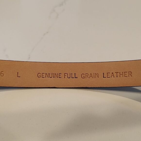 Bill Adler Studio Brown Leather Western Belt with Silver Golf Charms Vintage - Picture 3 of 11